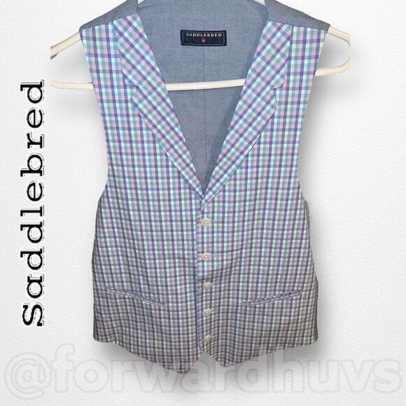 Saddlebred Easter Pastel Colored Vest Size Small - Picture 5 of 11